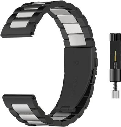 valente 22mm Metal Watch Strap with Precision Link Removal Tool Smart Watch Strap