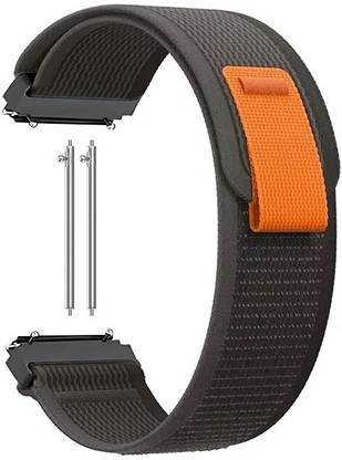 KHR 20mm Watch Strap Trail Loop Nylon Loop Bands 20 MM (For Model See Images) Black Smart Watch Strap