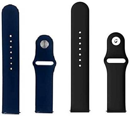 BLACK LOVIES 20 MM Soft Silicon Smartwatch Strap Compatible With BO_AT Zenit. Smart Watch Strap