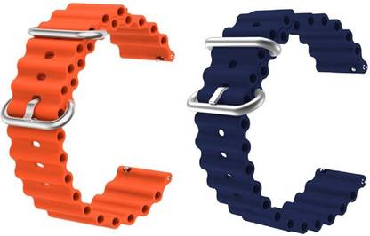 Flipkart SmartBuy 22 MM Ocean Loop Smartwatch Strap Band. Smart Watch Belt Smart Watch Strap (Orange,Blue) Smart Watch Strap