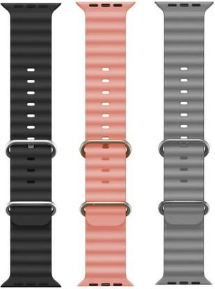 PUNAK Ocean Smart Watch Strap Belt for Ultra Watch 49 mm, Series 8 / 7 45 mm, Series 6 / 5 / 4 44 mm, Series 3 / 2 / 1 42 mm, T800 Ultra, Watch 8 Ultra, i8 Pro Max, W26, S8 Ultra, Smart Watch Strap