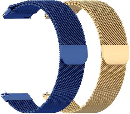 AOnes Pack of 2 Magnetic Loop Watch Strap for NoiseFit Halo Smart Watch Strap