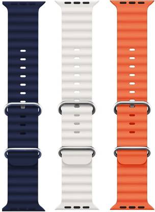 BLACK LOVIES Ocean Smart Watch Strap Belt for Ultra Watch 49 mm, Series 8 / 7 45 mm, Series 6 / 5 / 4 44 mm, Series 3 / 2 / 1 42 mm, T800 Ultra, Watch 8 Ultra, i8 Pro Max, W26, S8 Ultra, Smart Watch Strap