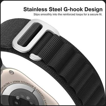 Speeqo Alpine Loop For iWatch Band 49/45/44/42mm,Metal G Hook for SeriesUltra Smart Watch Strap