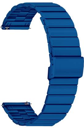 ACM Watch Strap Adjustable Steel for Fozin Fozfit Amaze Pro Smartwatch Belt Blue Smart Watch Strap
