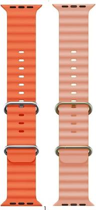 PUNAK Ocean Smart Watch Strap Belt for Ultra Watch 49 mm, Series 8 / 7 45 mm, Series 6 / 5 / 4 44 mm, Series 3 / 2 / 1 42 mm, T800 Ultra, Watch 8 Ultra, i8 Pro Max, W26, T800. Smart Watch Strap