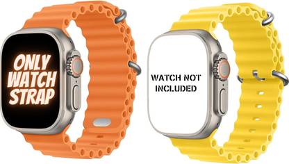 SONVI Ocean Smart Watch Strap Belt for Ultra Watch 49 mm, Series 8 / 7 45 mm, Series 6 / 5 / 4 44 mm, Series 3 / 2 / 1 42 mm, T800 Ultra, Watch 8 Ultra, i8 Pro Max, W26, T800. Smart Watch Strap