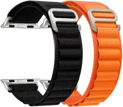 Asotai Alpine Loop Nylon Bands/Straps Compatible with Watch 49mm 45mm 44mm 42mm Men & Women, Adjustable Strap with Metal G-Hook Premium Strap for iWatch Ultra Series SE 8 7 6 5 4 3 2 1 (Only Alpine Loop Strap, Watch NOT Included) Smart Watch Strap