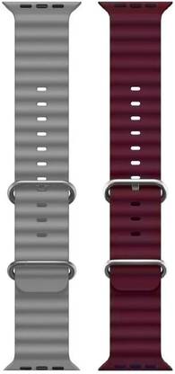 FORTUNATE Soft Breathable Silicone Watch Band Smart Watch Strap Belt for Ultra Watch 49 mm, Series 8 / 7 45 mm, Series 6 / 5 / 4 44 mm, Series 3 / 2 / 1 42 mm, T800 Ultra, Watch 8 Ultra, i8 Pro Max, W26, T800 Smart Watch Strap