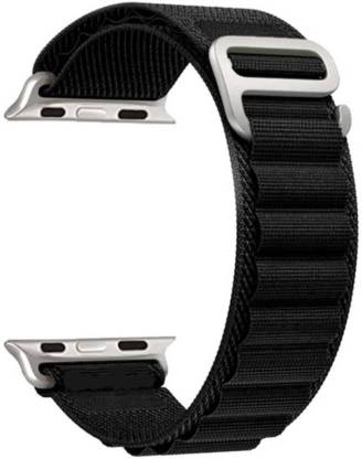 Priavy Smart Watch Strap alpine loop Belt for Ultra Watch 49 mm, Series 8 / 7 45 mm, Series 6 / 5 / 4 44 mm, Series 3 / 2 / 1 42 mm, T800 Ultra, Watch 8 Ultra, i8 Pro Max, W26, T800(Black ) Smart Watch Strap