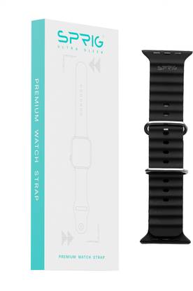 Sprig Liquid Silicon Ocean Strap for iWatch Series 8 (Small 41MM) Smart Watch Strap