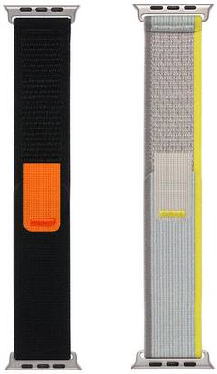 BLACK LOVIES Trail Loop Smart Watch Strap Belt for Ultra Watch 49 mm, Series 8 / 7 45 mm, Series 6 / 5 / 4 44 mm, Series 3 / 2 / 1 42 mm, T800 Max, W26, T800 Smart Watch Strap