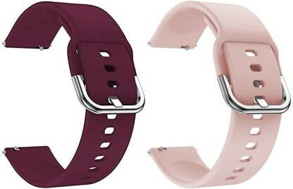 itup (2-Combo) 19mm Soft Silicone Smartwatch Band Strap For noIse ColorFit Pulse Smart Watch Strap