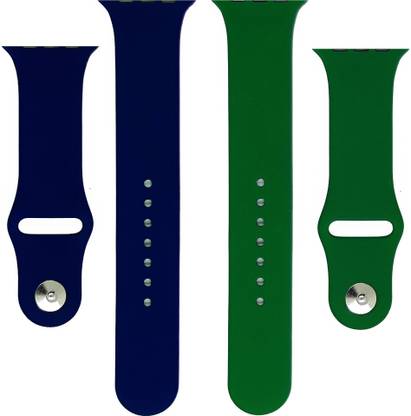 BLACK LOVIES Watch Strap Compatible with Apple Watch Straps 42mm 44mm, Soft Silicone Belt Sport Wristbands Smart Watch Band for iWatch Series SE 6/5/4/3/2/1 (PACK OF 2) Smart Watch Strap (BLACK- WHITE) Smart Watch Strap