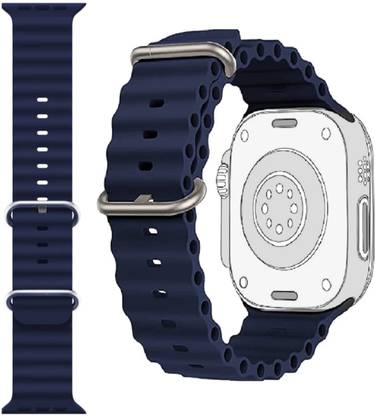 menaso 42/44/45/49MM Smooth Soft Silicon sport Belt for Series Ultra/8/7/6/5 Smart Watch Strap