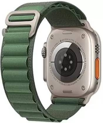 Alpha Electronics Alpine Loop Nylon Bands/Straps Compatible with Watch 49mm 45mm 44mm 42mm Men & Women, Adjustable Strap with Metal G-Hook Premium Strap for iWatch Ultra Series SE 8 7 6 5 4 3 2 1 (Only Alpine Loop Strap, Watch NOT Included) Smart Watch Strap Smart Watch Strap