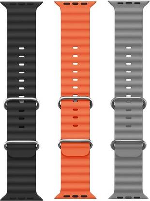 PUNAK Ocean Smart Watch Strap Belt for Ultra Watch 49 mm, Series 8 / 7 45 mm, Series 6 / 5 / 4 44 mm, Series 3 / 2 / 1 42 mm, T800 Ultra, Watch 8 Ultra, i8 Pro Max, W26, S8 Ultra, Smart Watch Strap