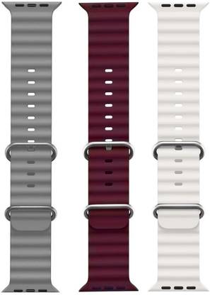 BLACK LOVIES Ocean Smart Watch Strap Belt for Ultra Watch 49 mm, Series 8 / 7 45 mm, Series 6 / 5 / 4 44 mm, Series 3 / 2 / 1 42 mm, T800 Ultra, Watch 8 Ultra, i8 Pro Max, W26, S8 Ultra, Smart Watch Strap