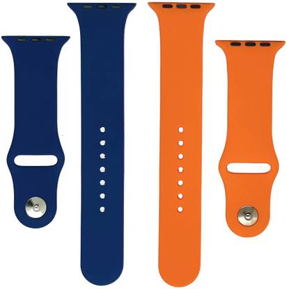 BLACK LOVIES Watch Strap Compatible with Apple Watch Straps 42mm 44mm, Soft Silicone Belt Sport Wristbands Smart Watch Band for iWatch Series SE 6/5/4/3/2/1 (PACK OF 2) Smart Watch Strap (BLACK- WHITE) Smart Watch Strap