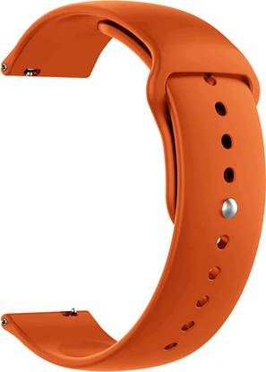 ACM Watch Strap Silicone Belt for Noise Colorfit Ultra 3 Luminary Smartwatch Sports Orange Smart Watch Strap
