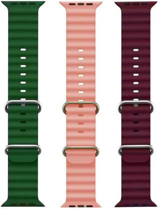 PUNAK Ocean Smart Watch Strap Belt for Ultra Watch 49 mm, Series 8 / 7 45 mm, Series 6 / 5 / 4 44 mm, Series 3 / 2 / 1 42 mm, T800 Ultra, Watch 8 Ultra, i8 Pro Max, W26, S8 Ultra, Smart Watch Strap
