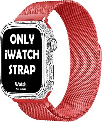 MobiLooks Milanese iWatch Ultra 49mm /45mm/44mm/42mm/ Series 8/7/6/5/4/3/SE Silicone Loop Band Smart Watch Strap