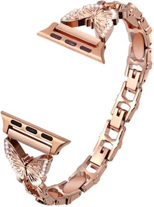Raya Watch Band for Women Girls Compatible with Apple Watch 42mm/44mm/45mm/49mm | Length Adjustable Bracelet Strap for iWatch SE/SE2/Ultra Series 9/8/7 Smart Watch Strap