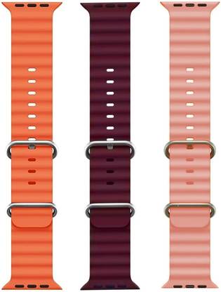 PUNAK Ocean Smart Watch Strap Belt for Ultra Watch 49 mm, Series 8 / 7 45 mm, Series 6 / 5 / 4 44 mm, Series 3 / 2 / 1 42 mm, T800 Ultra, Watch 8 Ultra, i8 Pro Max, W26, S8 Ultra, Smart Watch Strap