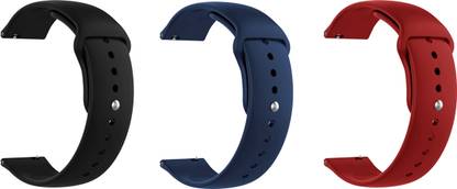 ACM Pack of 3 Strap for Oneplus Watch Harry Potter Edition (Black/Dark Blue/Red) Smart Watch Strap