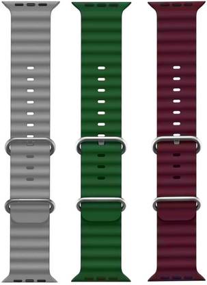 BLACK LOVIES Ocean Smart Watch Strap Belt for Ultra Watch 49 mm, Series 8 / 7 45 mm, Series 6 / 5 / 4 44 mm, Series 3 / 2 / 1 42 mm, T800 Ultra, Watch 8 Ultra, i8 Pro Max, W26, S8 Ultra, Smart Watch Strap