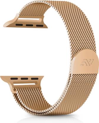 NECESORIES Metal Magnetic Milanese Loop Band for Iwatch 42/44/45/46/49 mm Smart Watch Strap