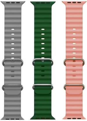 PUNAK Ocean Smart Watch Strap Belt for Ultra Watch 49 mm, Series 8 / 7 45 mm, Series 6 / 5 / 4 44 mm, Series 3 / 2 / 1 42 mm, T800 Ultra, Watch 8 Ultra, i8 Pro Max, W26, S8 Ultra, Smart Watch Strap