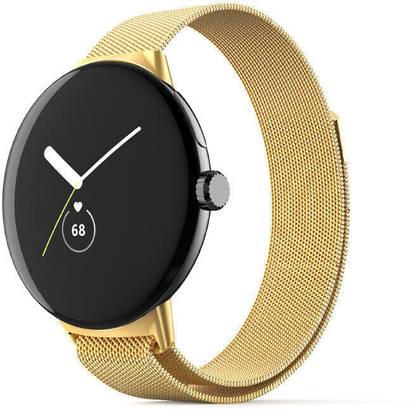 Nik's World Adjustable Magnetic Metal Loop Chain Watch Strap for Pixel Watch Smart Watch Strap