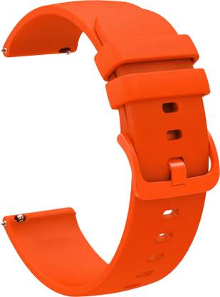 ACM Watch Strap Silicone Color Hook for Emporio Armani Valente Ar1410 Smartwatch Belt Band Orange Smart Watch Strap