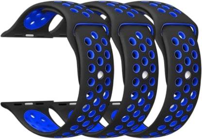 VEKIN (Pack of 3)Strap Compatible for Watch Band 42mm 44mm 45mm Adjustable Silicone Wristband Sport Loop for Watch Series 7/6/5/4/3/2/1, SE Smart Watch Strap