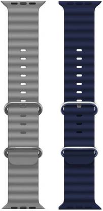 PUNAK Ocean Smart Watch Strap Belt for Ultra Watch 49 mm, Series 8 / 7 45 mm, Series 6 / 5 / 4 44 mm, Series 3 / 2 / 1 42 mm, T800 Ultra, Watch 8 Ultra, i8 Pro Max, W26, T800. Smart Watch Strap