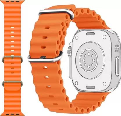 ADCOM Ocean Smart Watch Strap Belt for Armour & Armour Pro, Ultra Watch 49 mm, Series 8 / 7 45 mm, Series 6 / 5 / 4 44 mm, Series 3 / 2 / 1 42 mm, T800 Ultra, Watch 8 Ultra, i8 Pro Max, W26, T800 Smart Watch Strap