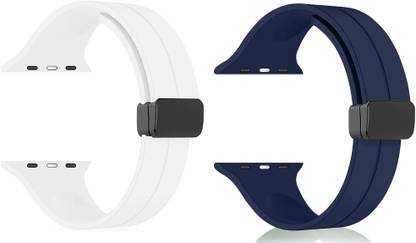 BLACK LOVIES Soft Silicon Magnetic Smart Watch Strap Belt for Ultra Watch 49 mm, Series 8 / 7 45 mm, Series 6 / 5 / 4 44 mm, Series 3 / 2 / 1 42 mm, T800 Ultra, Watch 8 Ultra, i8 Pro Max, W26, T800 Smart Watch Strap