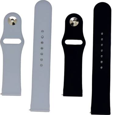 BLACK LOVIES 22 mm Soft Silicon Smartwatch Strap Compatible with Noice Color fit Ultra Smart Watch Strap