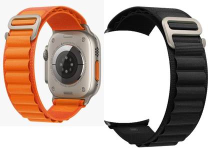 THE MOBILE POINT 42/44/45/49MM Smooth Soft Fabric sport Belt for Series Ultra/8/7/6/5 ( only Belt) Smart Watch Strap