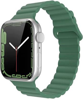 Sacriti Silicone Magnetic Bands Compatible with Apple Watch Straps 49mm 45mm 44mm 42mm 41mm 40mm 38mm, Ultra2/Ultra, Series 9 8 7 6 5 4 3 2 1 SE, Smart Watch Strap