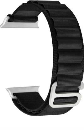 TSHIENTT Alpine Loop Nylon Band Compatible with Apple Watch Band 42mm 44mm 45mm 49mm Men Women, Adjustable Metal C-Hook Strap for iWatch Series Ultra/SE/8/7/6/5/4/3/2/1 [PACK OF 1] Smart Watch Strap