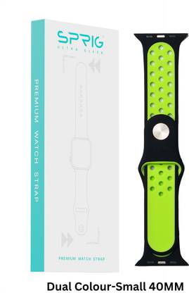 Sprig Liquid Silicon Dual Color Strap for iWatch Series 4 (Small 40MM) Smart Watch Strap