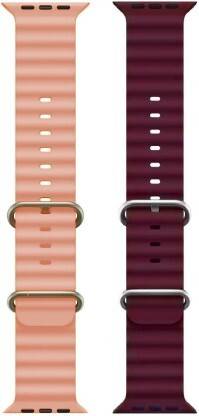 FORTUNATE Soft Breathable Silicone Watch Band Smart Watch Strap Belt for Ultra Watch 49 mm, Series 8 / 7 45 mm, Series 6 / 5 / 4 44 mm, Series 3 / 2 / 1 42 mm, T800 Ultra, Watch 8 Ultra, i8 Pro Max, W26, T800 Smart Watch Strap