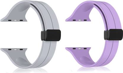 PUNAK Soft Silicon Magnetic Smart Watch Strap Belt for Ultra Watch 49 mm, Series 8 / 7 45 mm, Series 6 / 5 / 4 44 mm, Series 3 / 2 / 1 42 mm, T800 Ultra, Watch 8 Ultra, i8 Pro Max, W26, T800 Smart Watch Strap