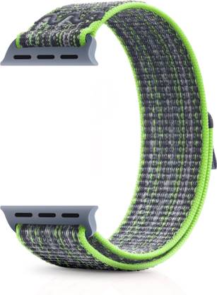NECESORIES Series 9 Nylon Weave Velcro Sports Band Compatible for Apple Watch strap 42mm/44mm/45mm/46mm/49mm Series Smart Watch Strap