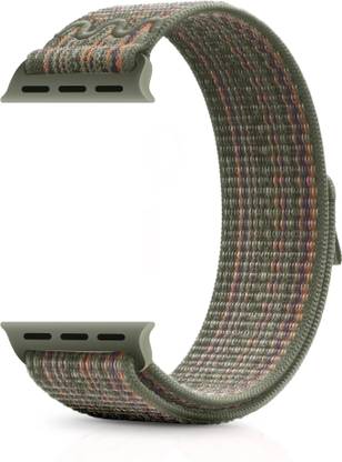 NECESORIES Series 9 Nylon Weave Velcro Sports Band Compatible for Apple Watch strap 42mm/44mm/45mm/46mm/49mm Series Smart Watch Strap
