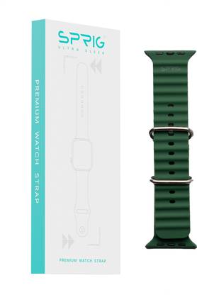 Sprig Liquid Silicon Ocean Strap for iWatch Series 8 (Small 41MM) Smart Watch Strap