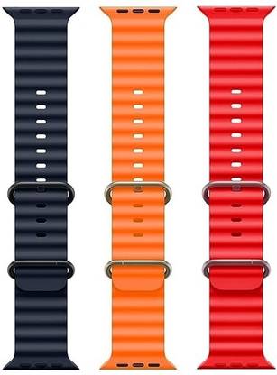 Webilla Ocean Smart Watch Strap Belt for Ultra Watch 49 mm, Series 8 / 7 45 mm, Series 6 / 5 / 4 44 mm, Series 3 / 2 / 1 42 mm, T800 Ultra, Watch 8 Ultra, i8 Pro Max, W26, T800,T900,T10,I8 pro,I7 pro,S8 ultra,watch 8,Watch 9 Smart Watch Strap
