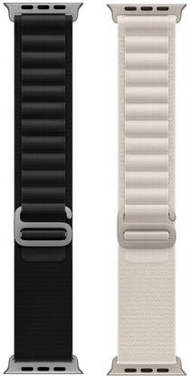 BLACK LOVIES Alpine Loop Smart Watch Strap Belt for Ultra Watch 49 mm, Series 8 / 7 45 mm, Series 6 / 5 / 4 44 mm, Series 3 / 2 / 1 42 mm, T800 Ultra, Watch 8 Ultra, i8 Pro Max, W26, T800. Smart Watch Strap